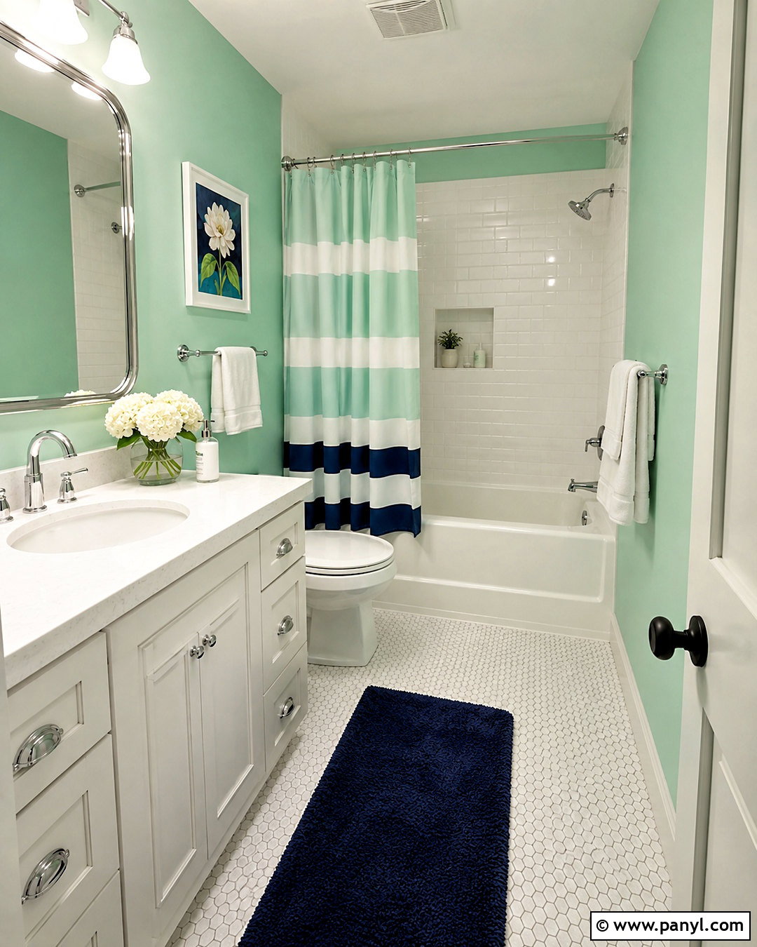 Mint Green Small Bathroom Walls - 35 small bathroom wall colors
