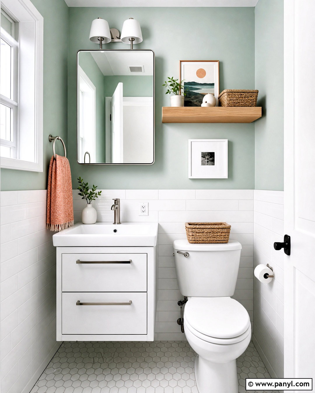 Mint Green Small Bathroom - 20 bathroom color ideas for small bathrooms