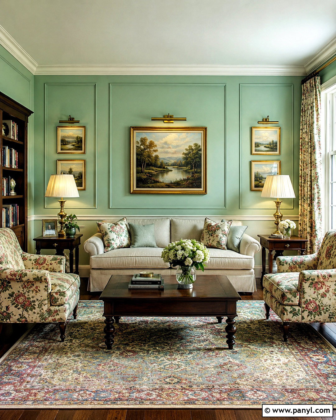 Mint Green Traditional Living Room - 20 mint green living room ideas