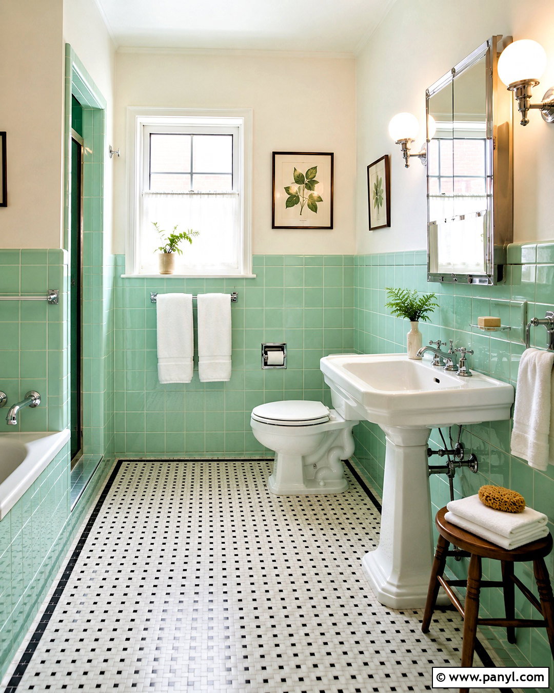 Mint Green Vintage Bathroom - 20 mint green interior design ideas