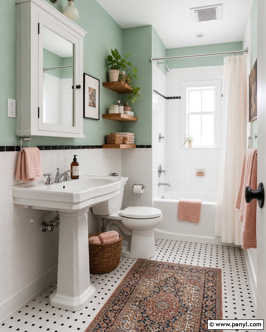 Mint Green Wall Bathroom - 20 Green Wall Bathroom Style Ideas