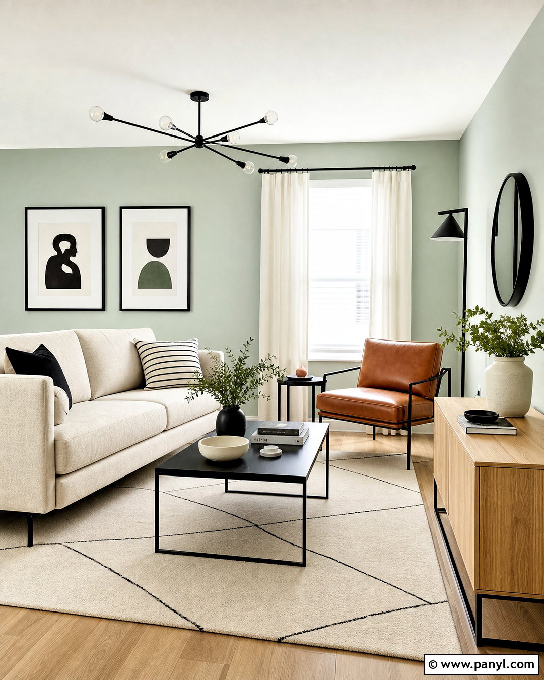 Mint Green Walls With Black Accents - 20 mint green walls living room ideas