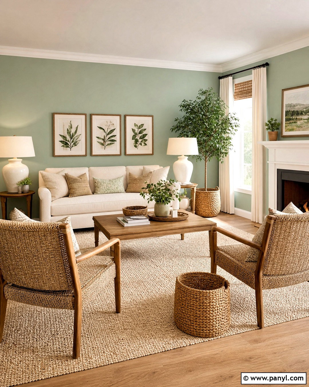 Mint Green Walls With Cream Sofa - 20 mint green walls living room ideas