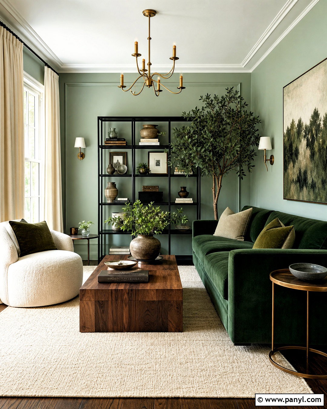 Mint Green Walls With Dark Green Furniture - 20 mint green walls living room ideas