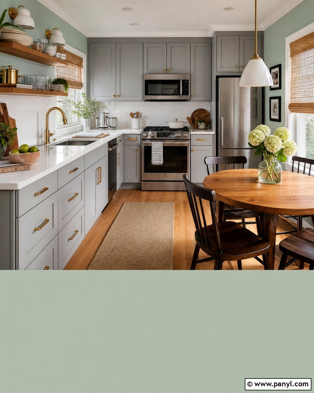 Mint Green Walls With Gray Cabinets - 30 Wall Color For Grey Cabinets
