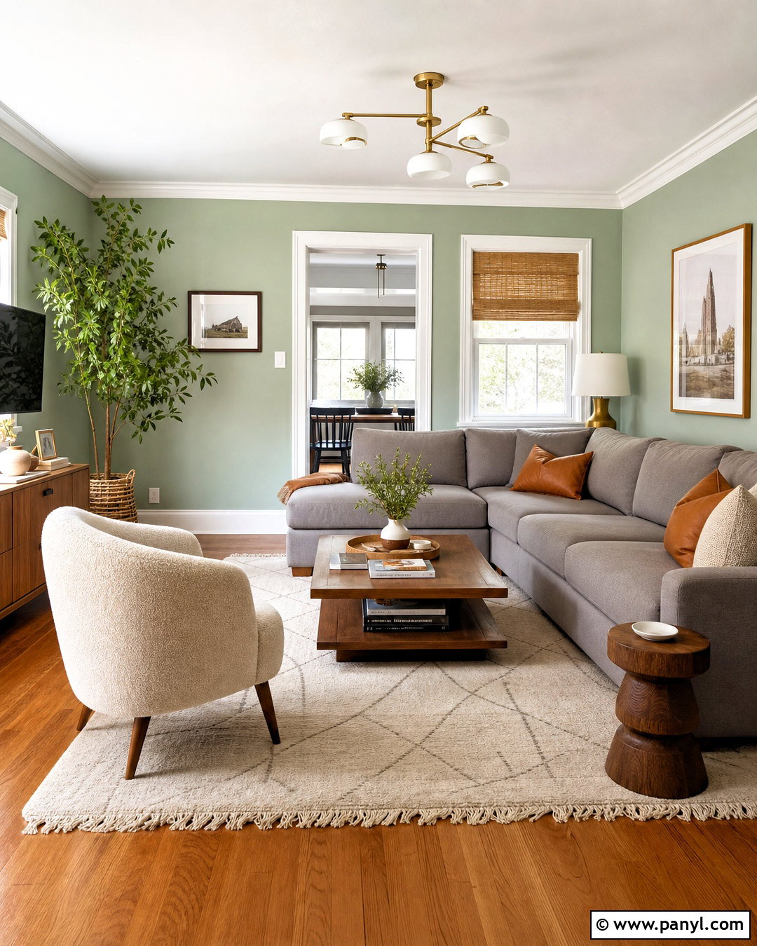Mint Green Walls With Gray Sofa - 20 mint green walls living room ideas