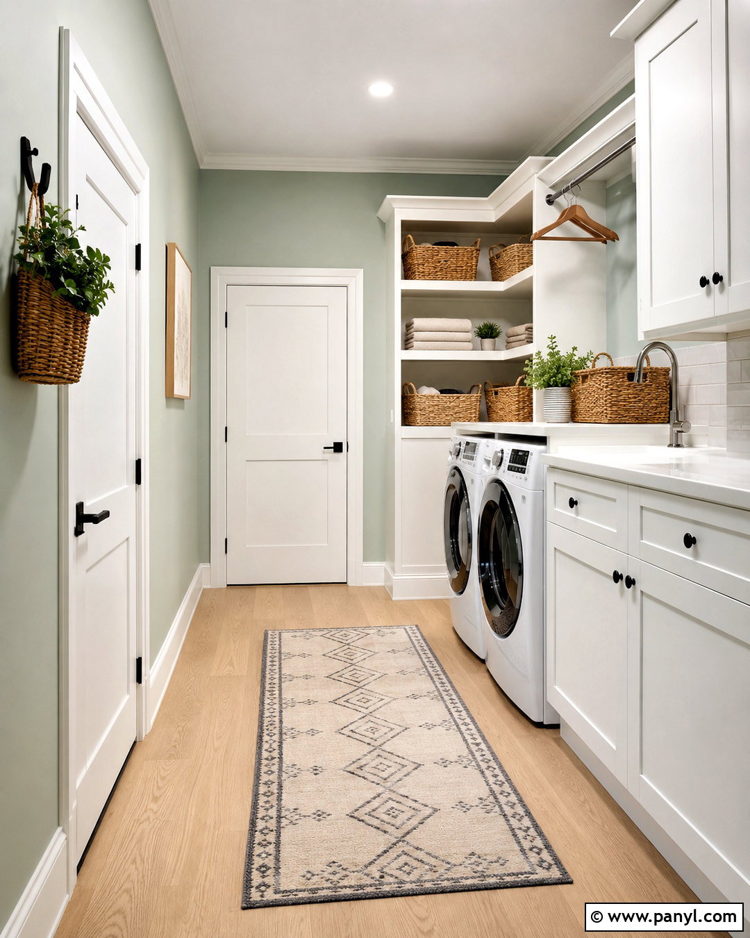 Mint Green Walls With White Doors - 35 Wall And Door Color Combination Ideas