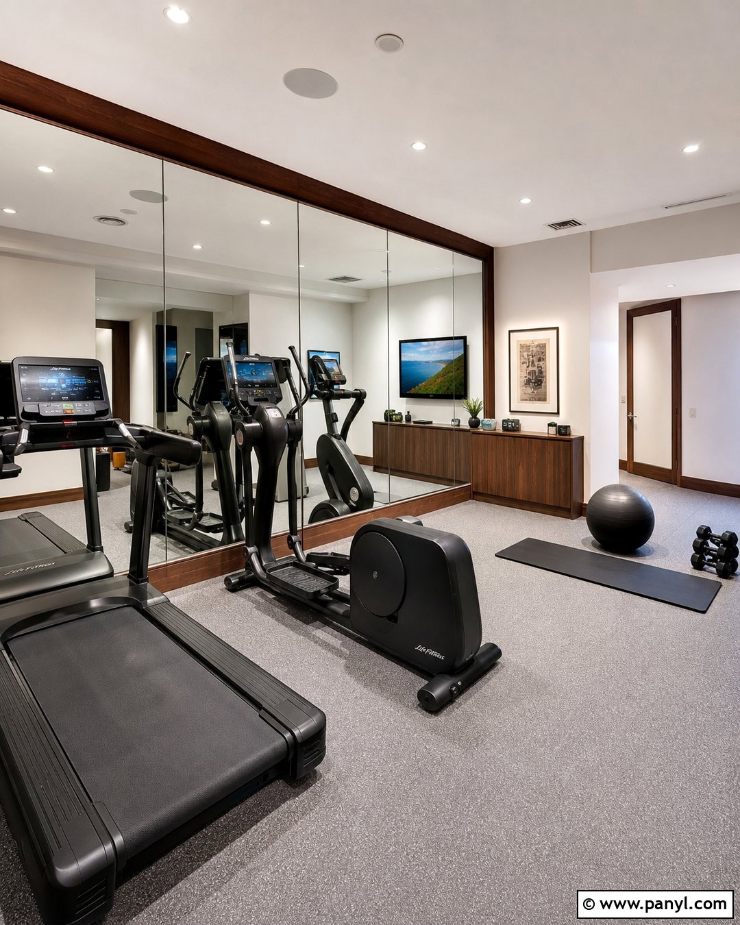 Mirror Accent Wall Gym - 20 Accent Wall Gym Ideas
