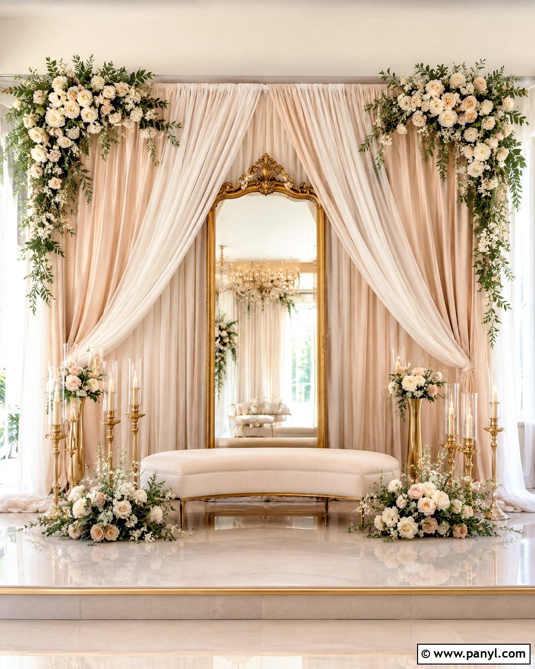 Mirror Backdrop With Drapes - 20 mirror backdrop ideas