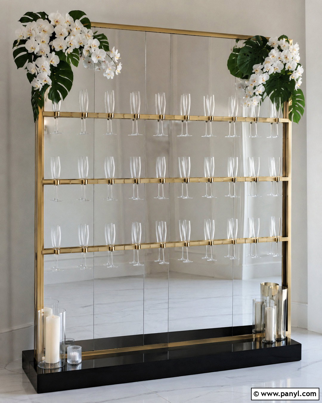 Mirror Champagne Wall - 20 diy champagne wall ideas