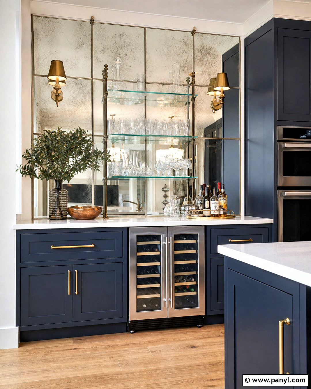 Mirror Kitchen Feature Wall - 20 kitchen feature wall ideas