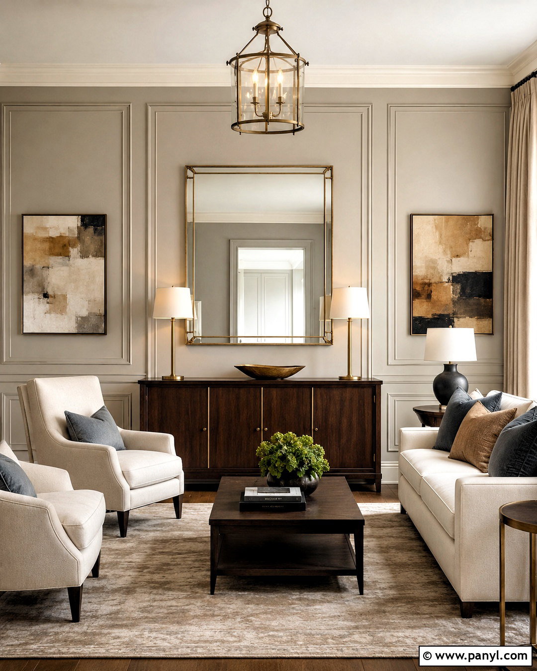 Mirror Wall With Decorative Molding - 20 mirror wall decor ideas