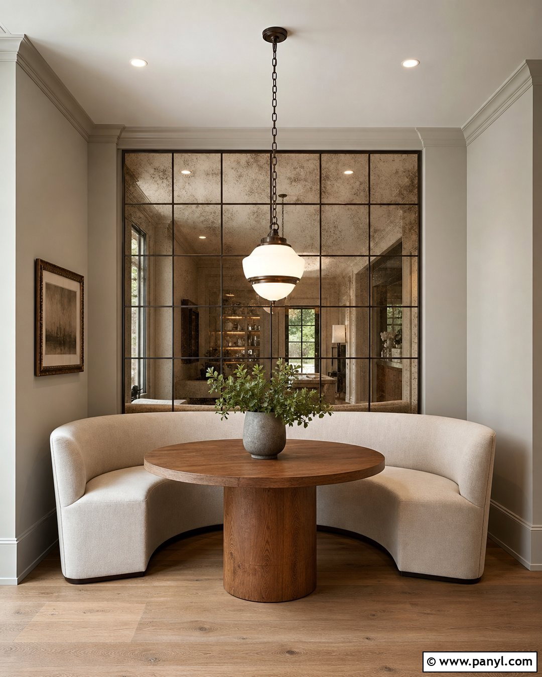 Mirrored Panel Accent Wall - 25 Small Room Accent Wall Ideas