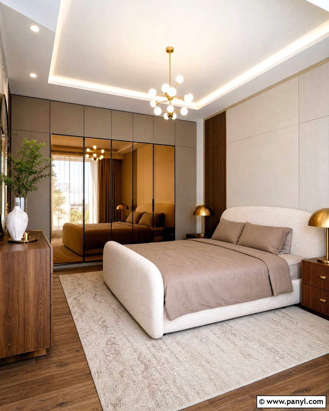 Mirrored Wardrobe - 20 wardrobe design bedroom ideas