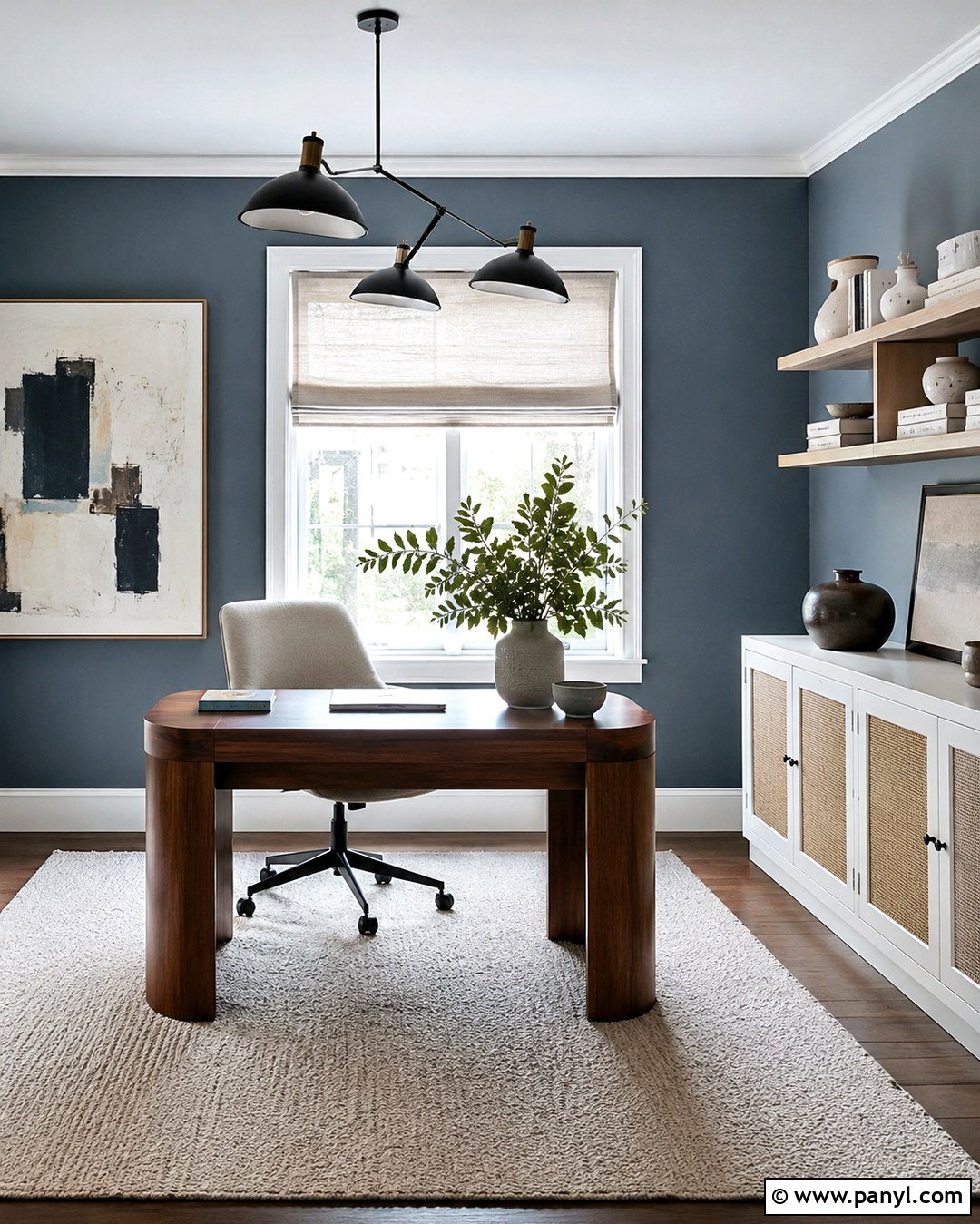 Mist Blue Home Office Walls - 20 Shades Of Blue For Walls