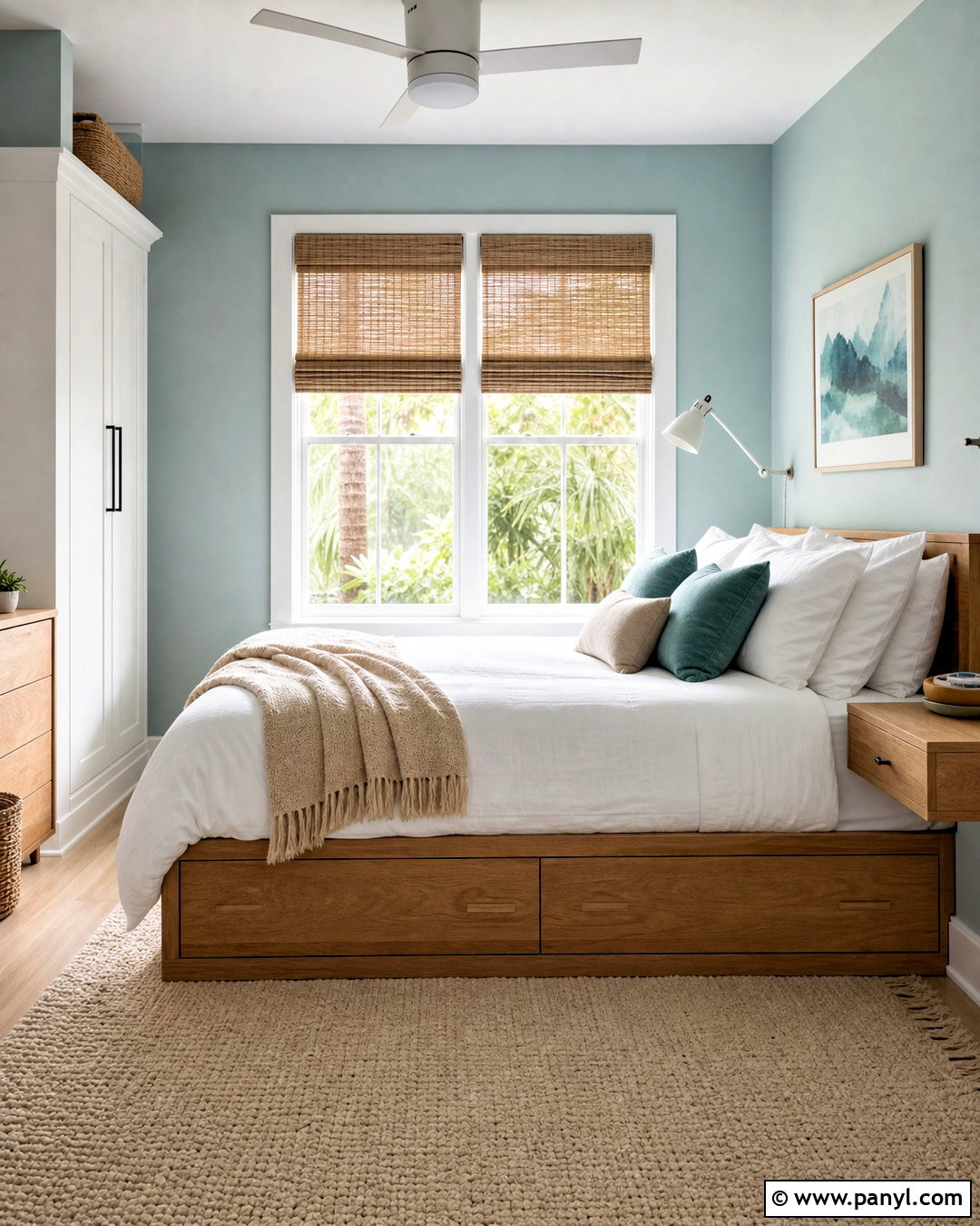 Misty Aqua Small Bedroom - 20 small room color ideas bedrooms