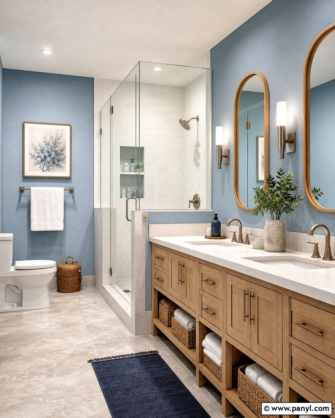 Misty Blue Interior Paint Color - 20 interior paint colors for house ideas