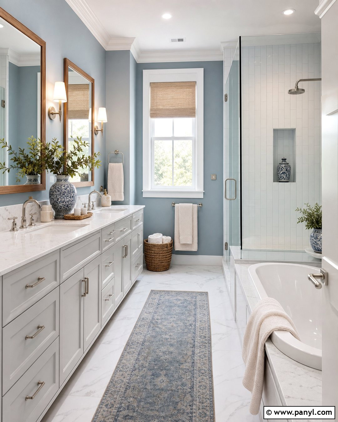 Misty Blue Master Bath Walls - 25 Master Bath Wall Color Ideas