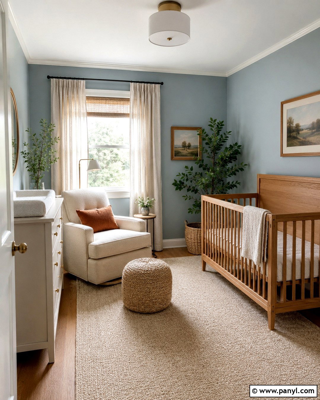 Misty Blue Nursery Walls - 20 Baby Nursery Wall Colors