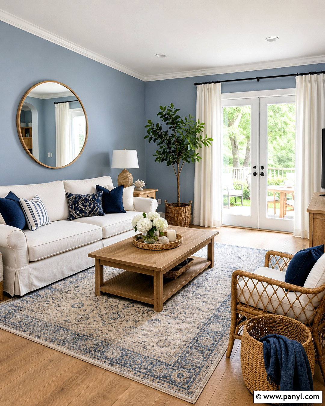 Misty Blue Wall Color - 20 Wall Color To Make Room Brighter Ideas
