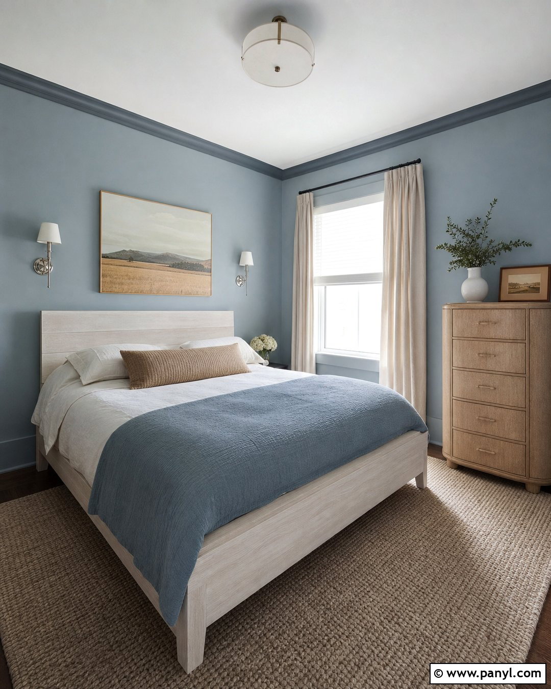 Misty Blue Wall Color For Small Bedroom - 30 small room wall color ideas