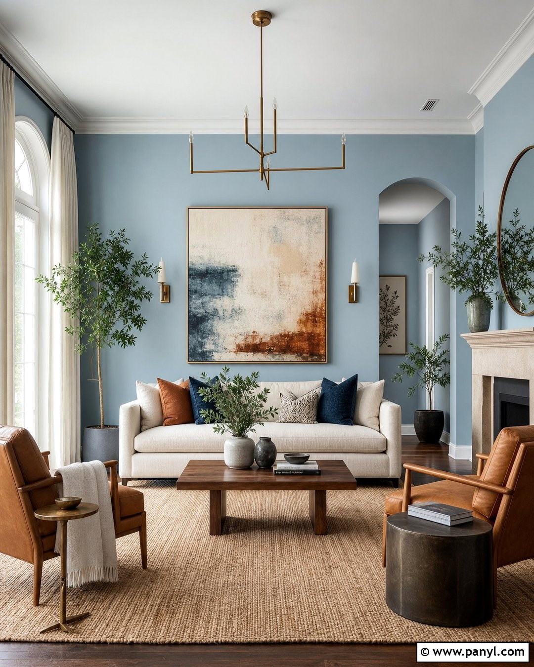 Misty Blue Wall Color - 20 Airy Wall Colors