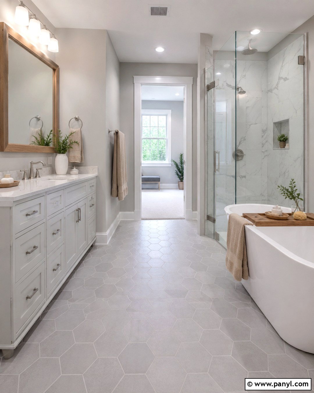 Misty Gray Bathroom - 20 Pale Bathroom Colors