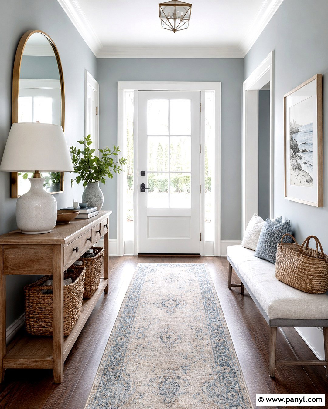 Misty Gray Blue Wall Color - 20 Relaxing Wall Colors