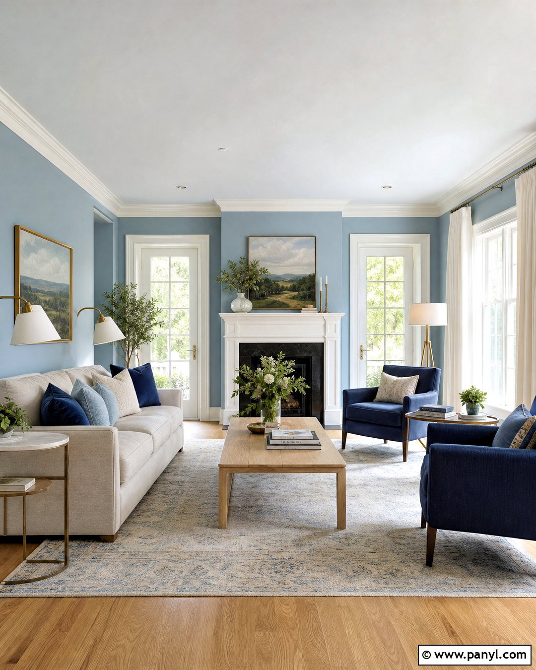 Misty Light Blue Living Room - 20 sherwin williams light blue ideas