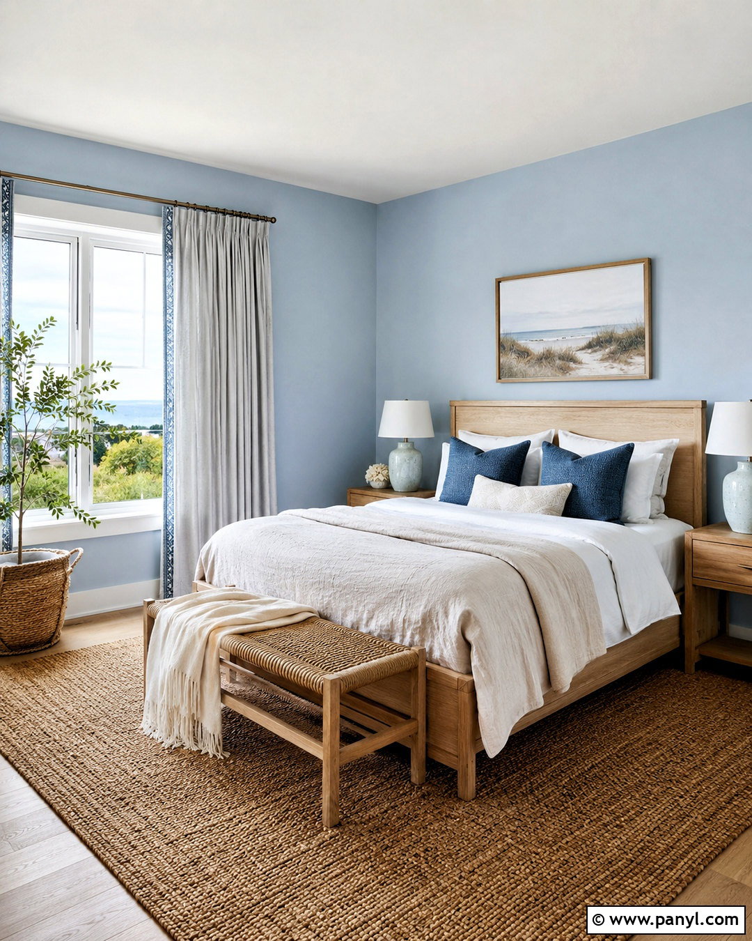 Misty Sky Blue Wall Color - 20 West Facing Wall Colors