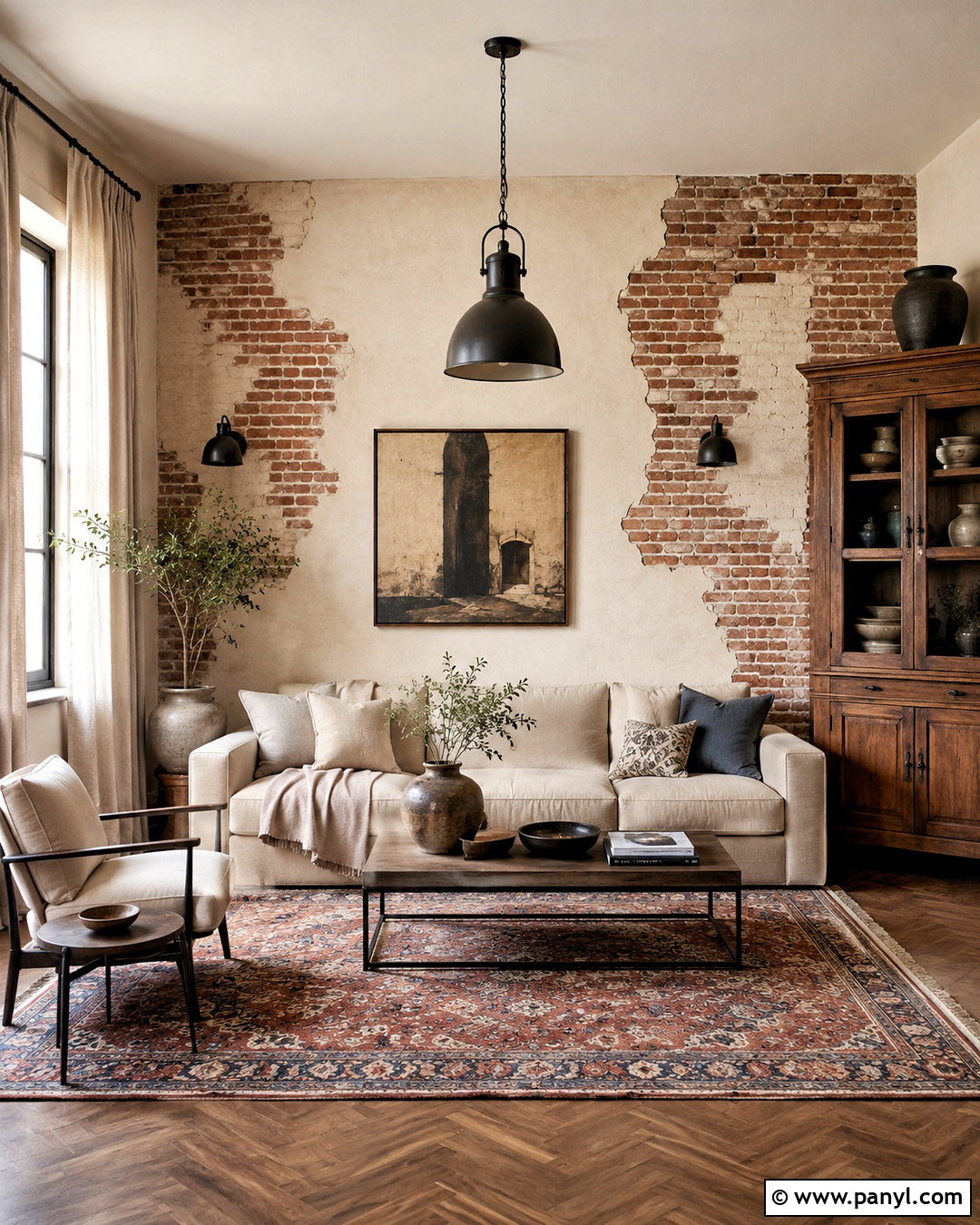 Mixed Brick And Plaster Wall - 20 brick wall examples