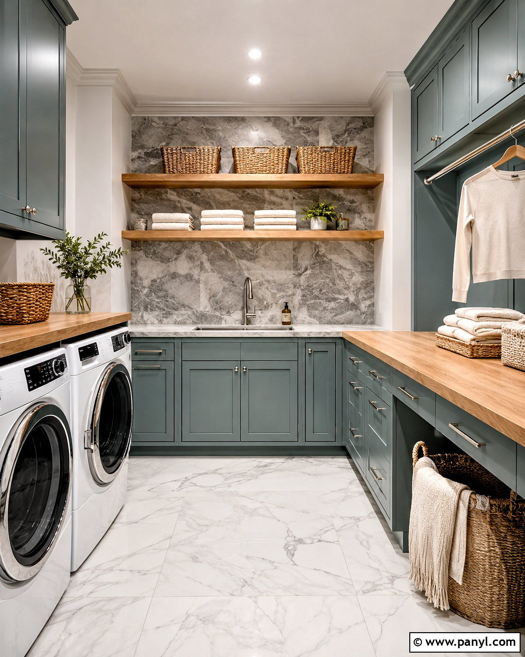 Mixed Marble Laundry Room - 20 marble texture ideas