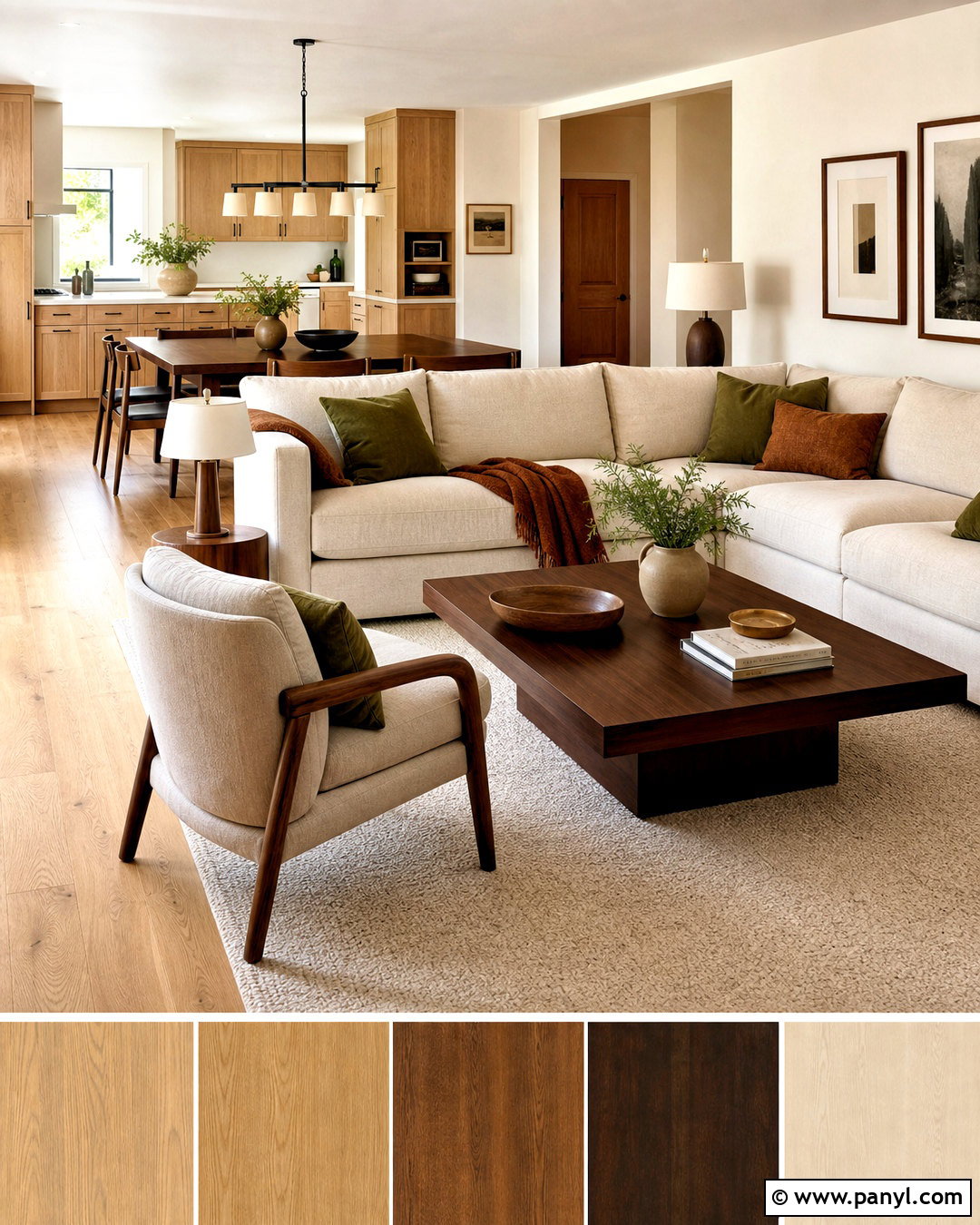 Mixed Oak And Walnut Wood Color Palette - 20 wood colour palette ideas
