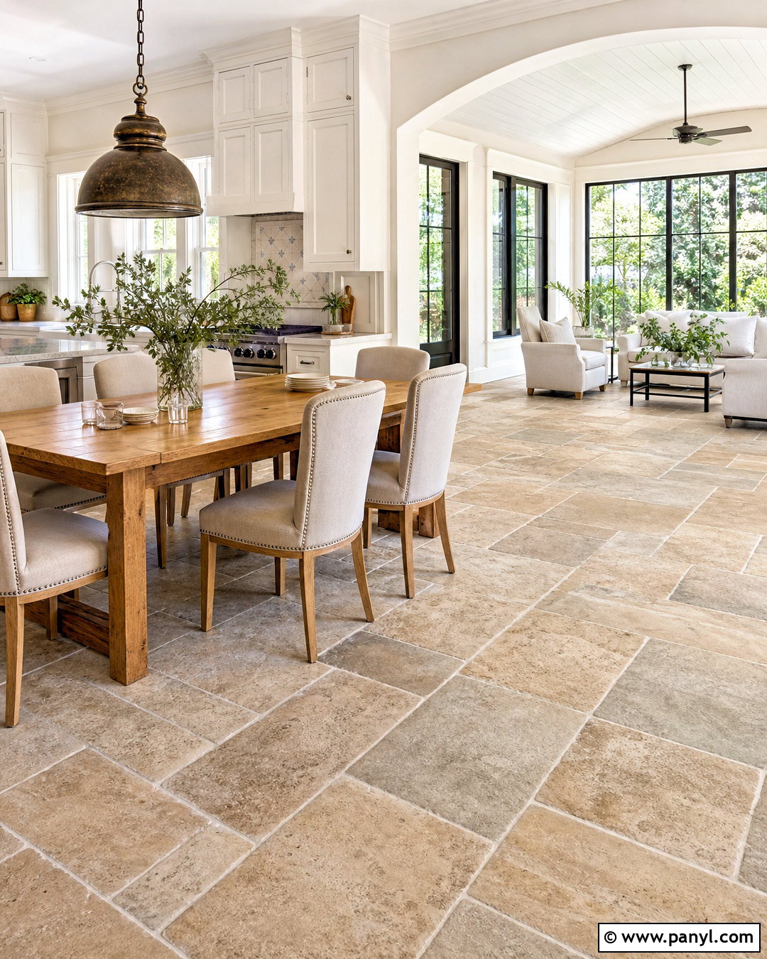 Mixed Size Stone Floor Tile - 20 latest floor tiles for home ideas