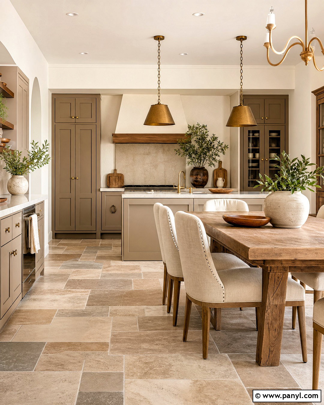 Mixed Stone Pattern Floor Tile - 20 latest tiles design for floor ideas