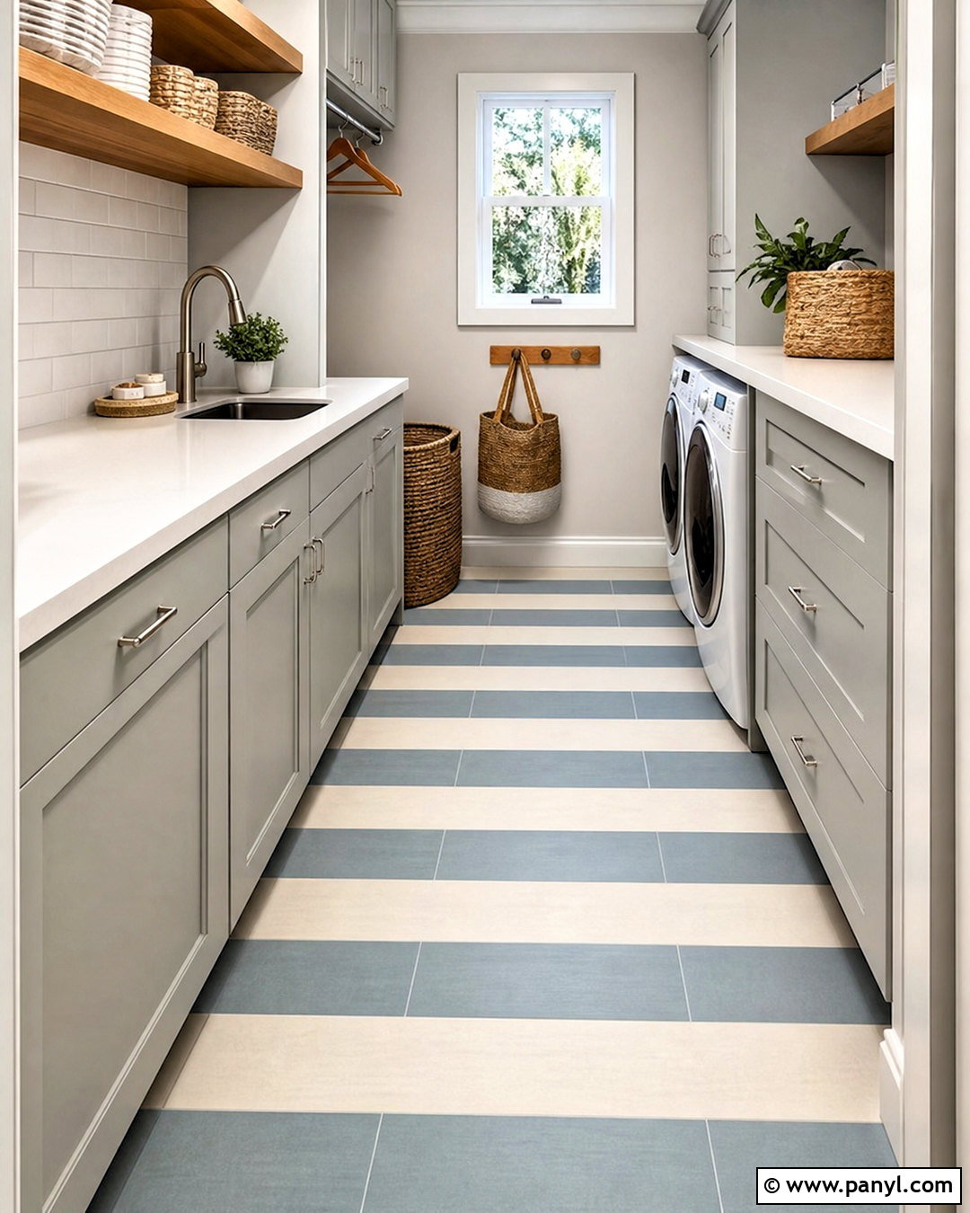 Mixed Tile Stripe Pattern - 20 flooring pattern design tiles