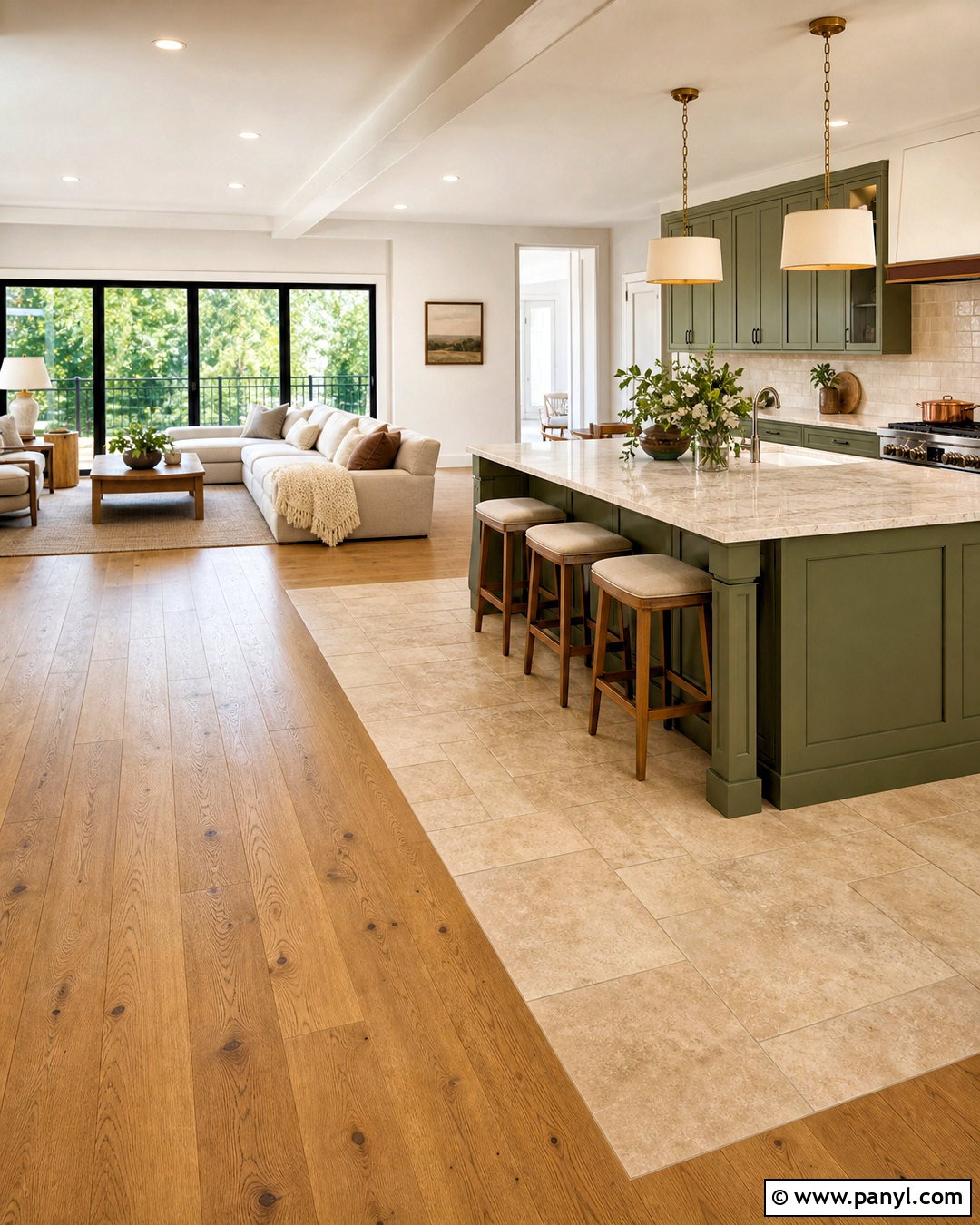 Mixed Wood And Tile Flooring - 20 flooring ideas
