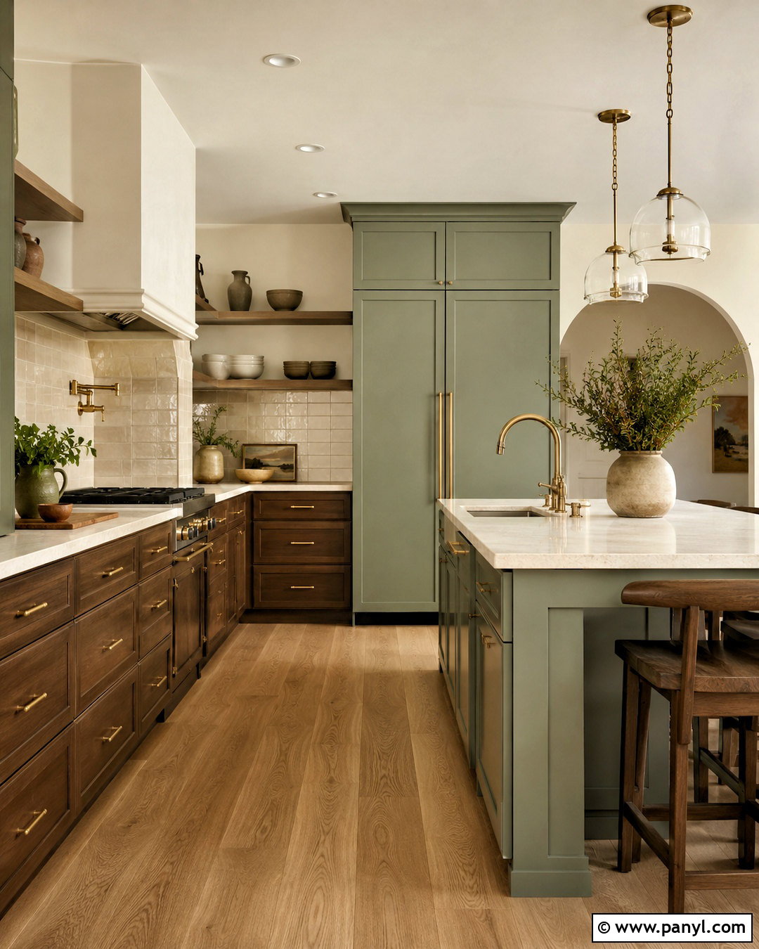 Mocha And Sage Green Kitchen - 20 mocha kitchen ideas