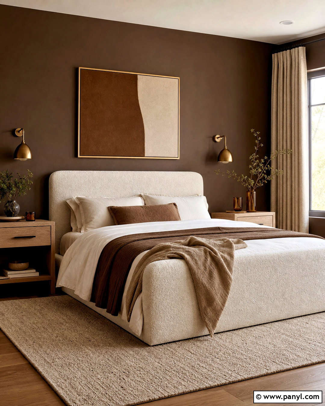 Mocha Brown And Cream Bedroom - 20 room color design ideas