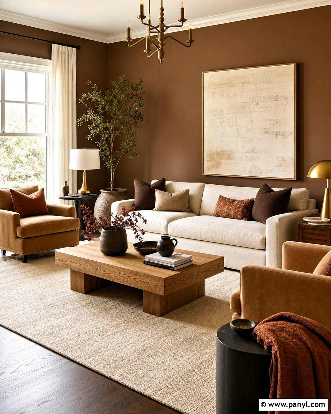 Mocha Brown And Cream Living Room Color Combination - 20 color combinations home ideas