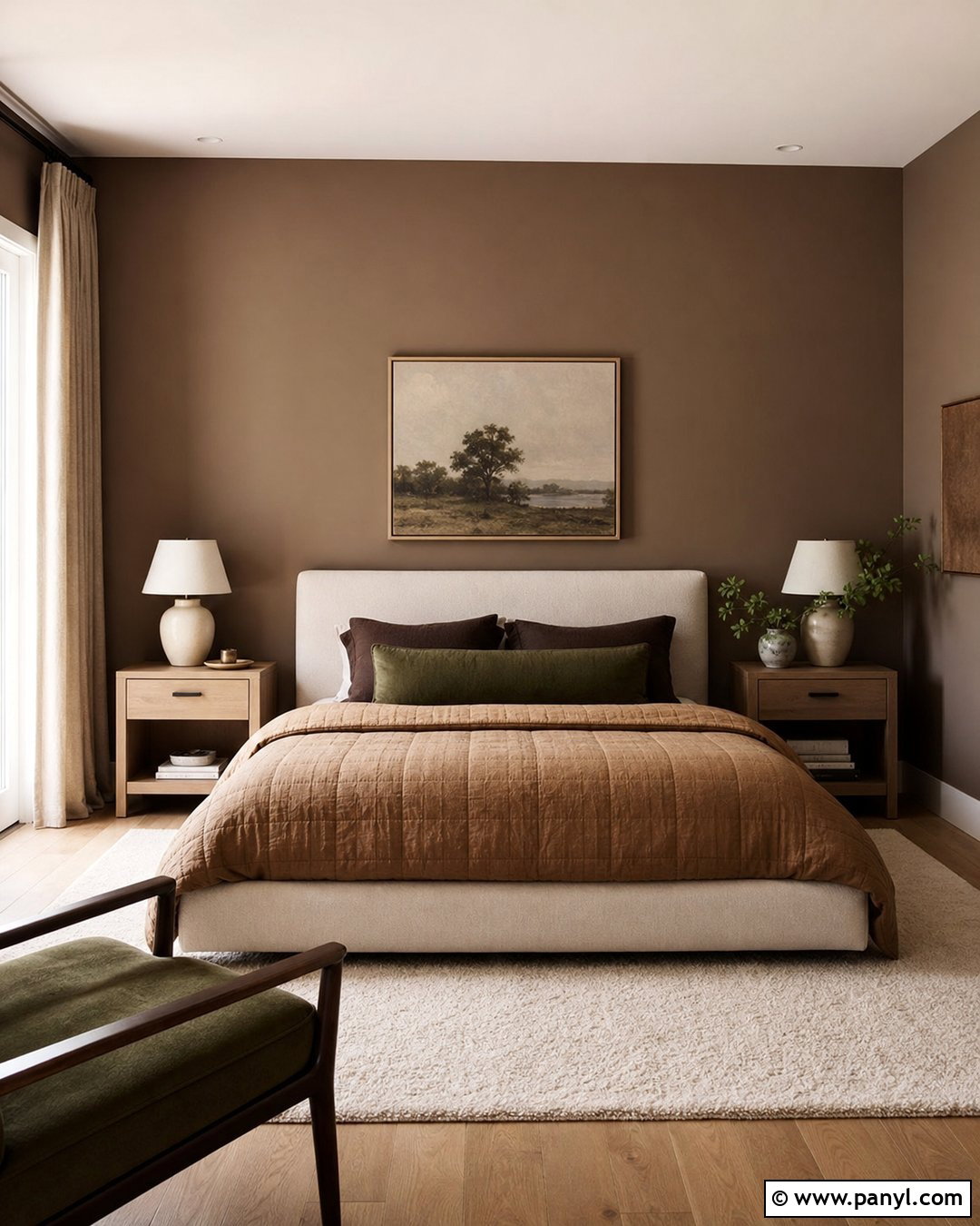Mocha Brown Bedroom Walls - 30 Brown Paint Walls