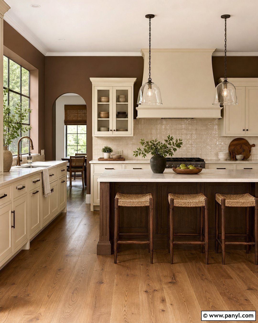 Mocha Brown Kitchen Walls - 35 Brown Wall Color Ideas