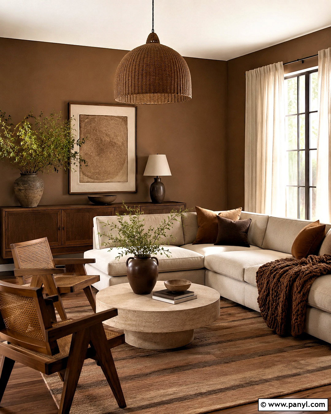 Mocha Brown Living Room - 20 brown tones living room ideas