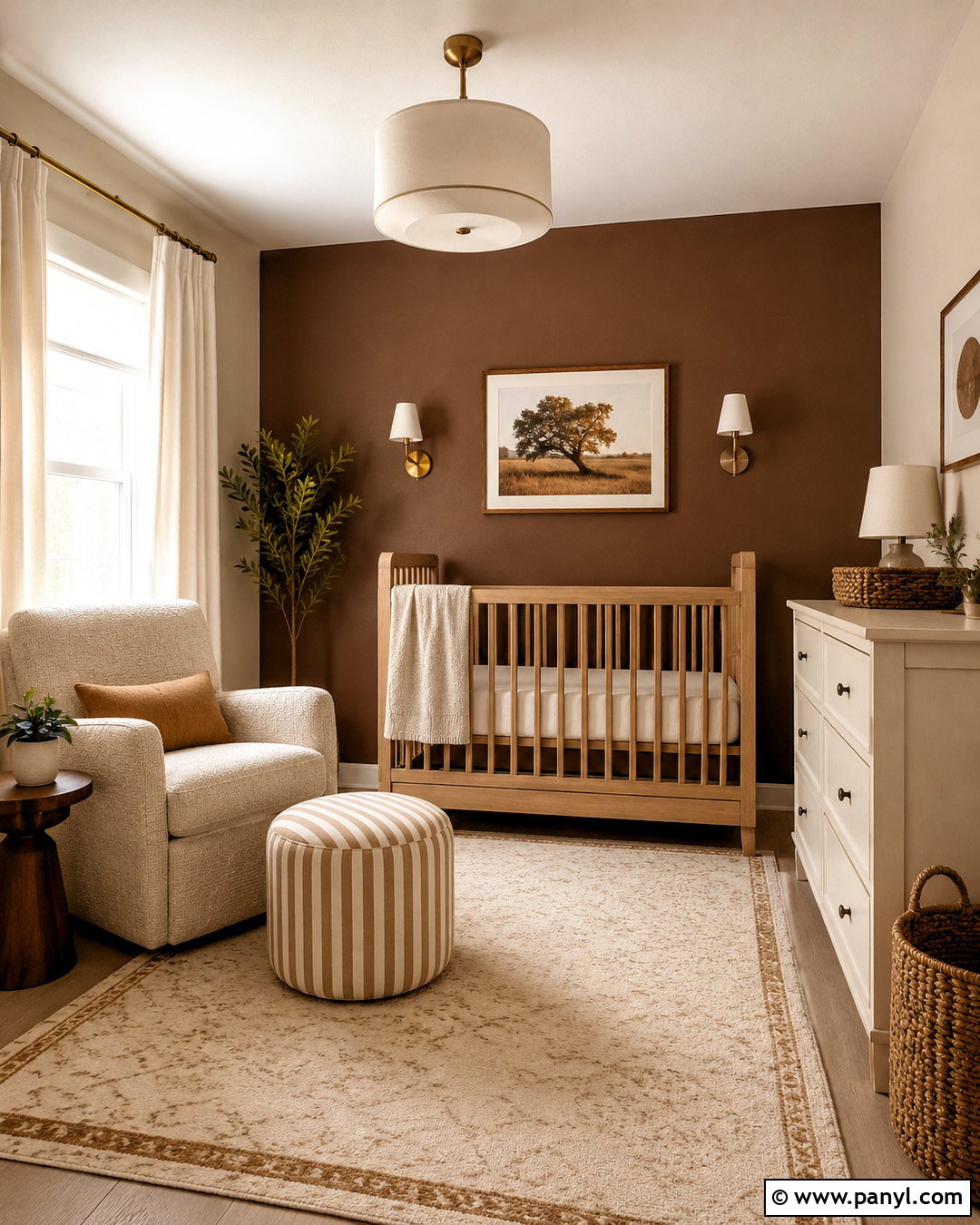 Mocha Brown Nursery - 20 nursery room colors