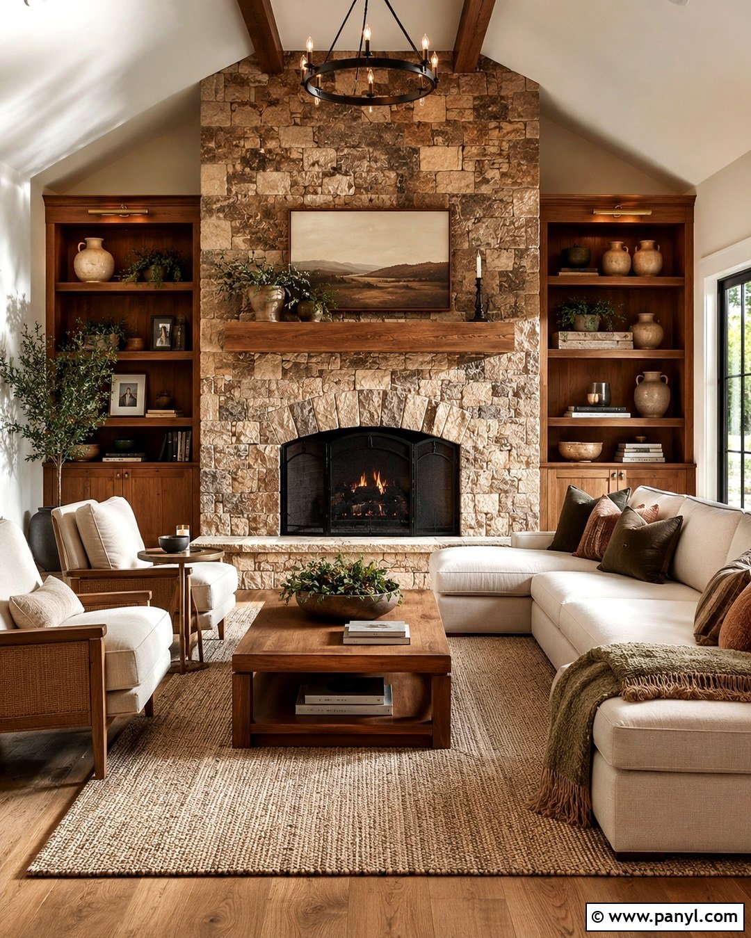 20 Stone Fireplace Accent Wall Paint Colors for Cozy Rooms