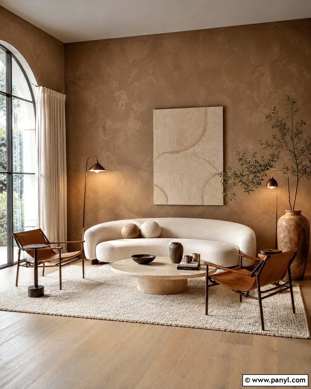 Mocha Brown Textured Plaster Walls - 20 Mocha Brown Walls