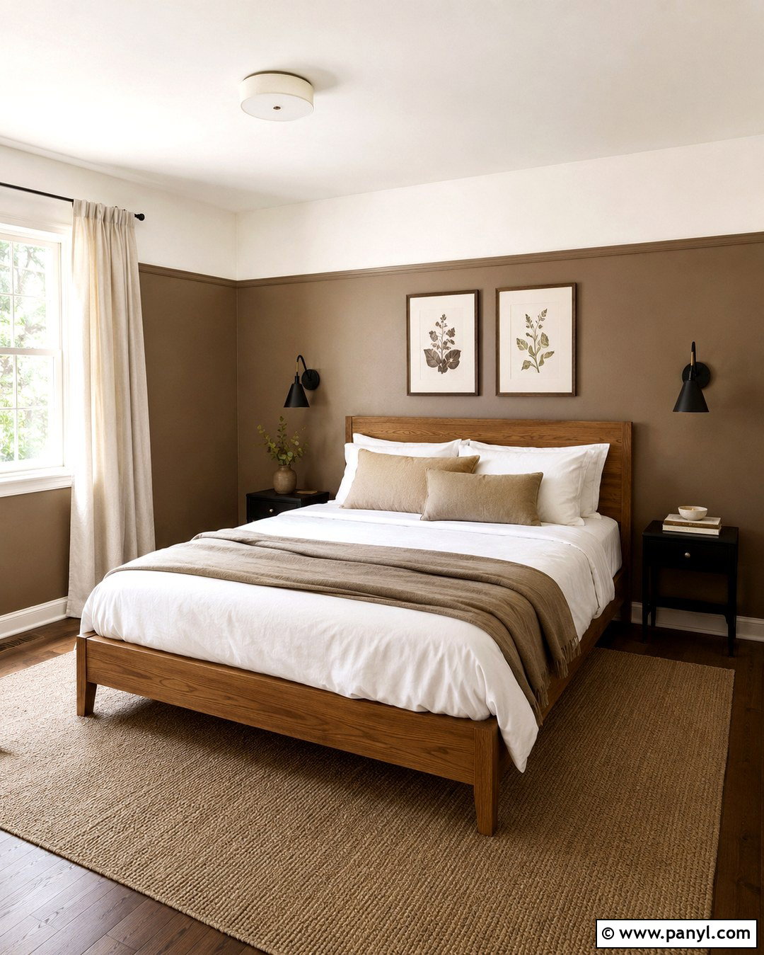 Mocha Brown Two Tone Walls - 20 Mocha Brown Walls
