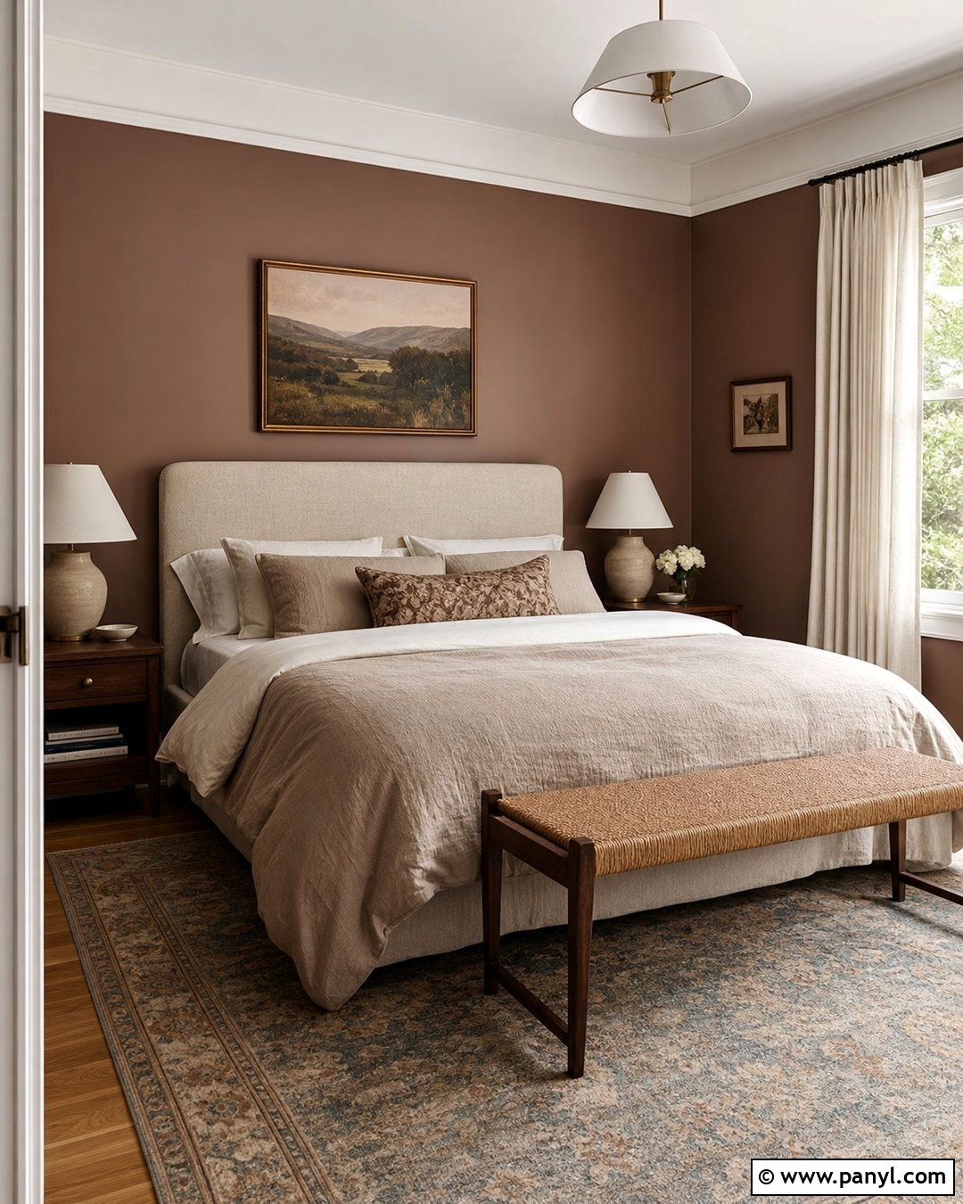 Mocha Brown Wall Bedroom - 35 brown wall aesthetic ideas