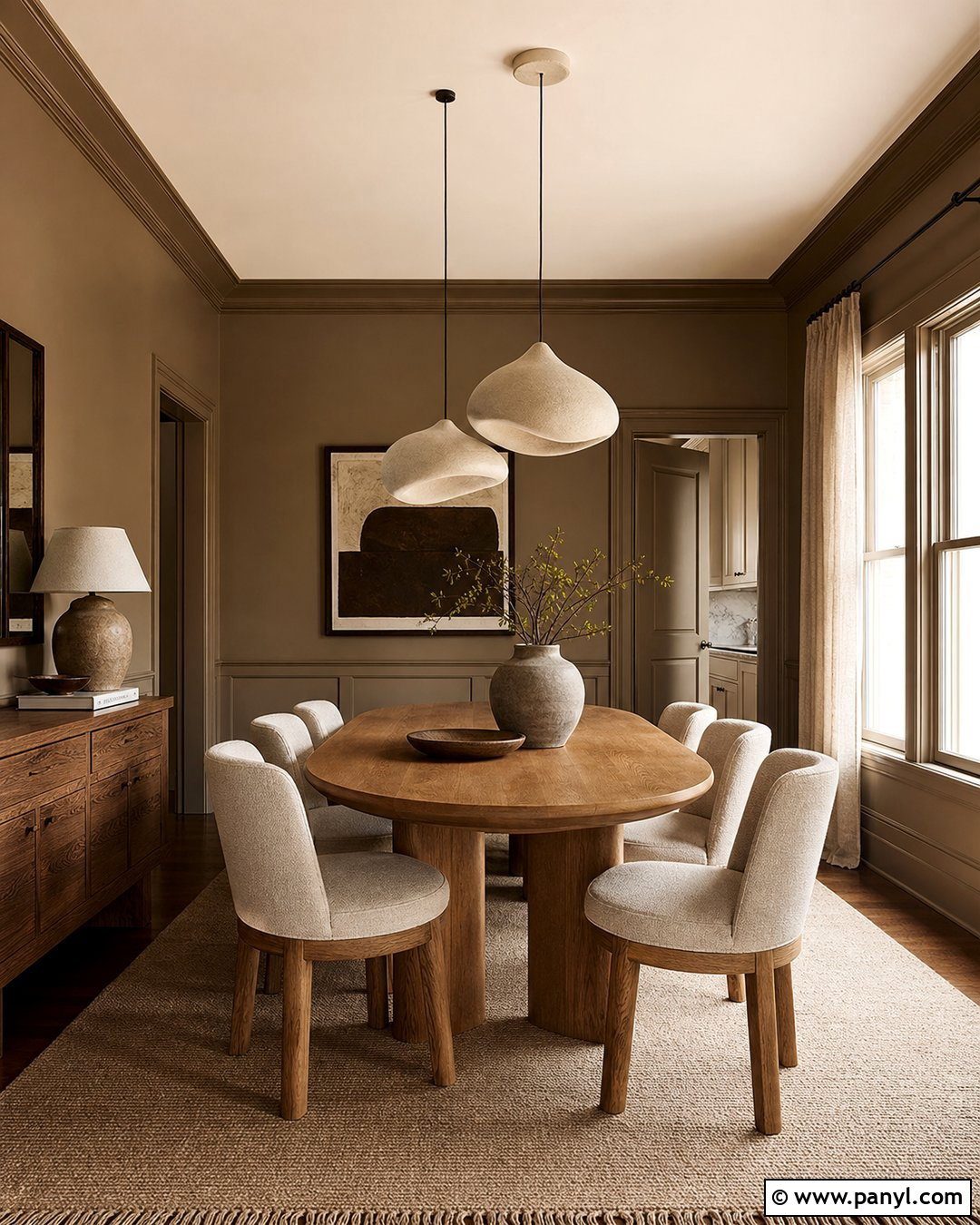 Mocha Brown Walls - 20 Neutral Earthy Wall Color Ideas