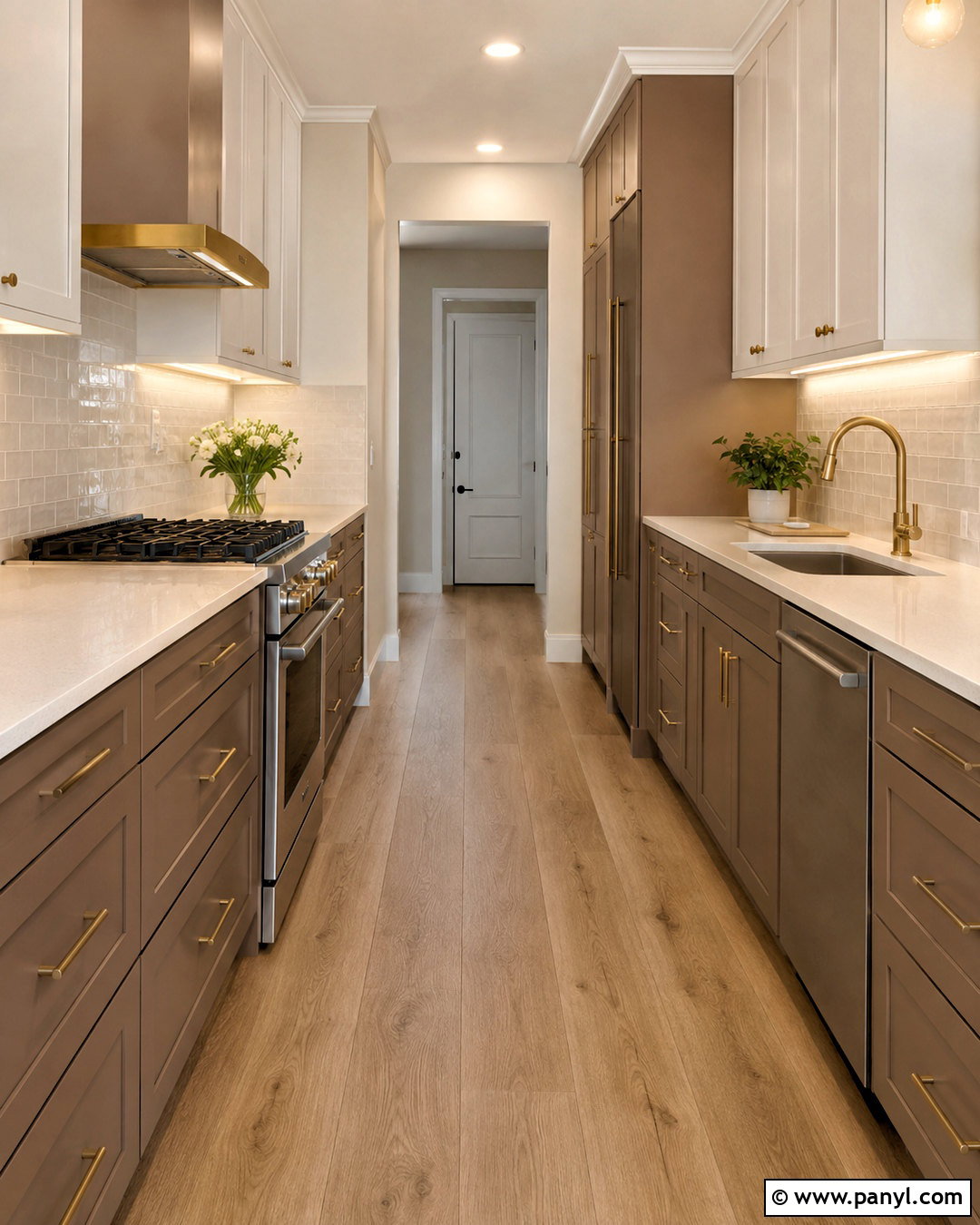 Mocha Galley Kitchen - 20 mocha kitchen ideas